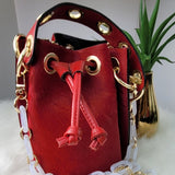 WOMENS COW HAIR LEATHER SHOULDER BAG