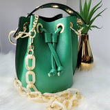 WOMENS LEATHER BUCKET BAGS