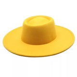 WOMENS SPRING WIDE BRIM COLORED FEDORA HATS